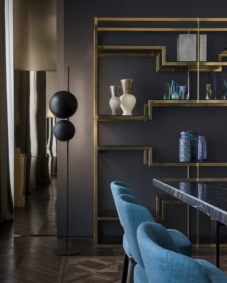 WOW 2-bulb Semi-Globe Floor Lamp-wow7026