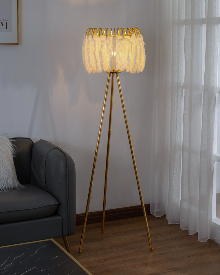 WOW Tripod Feather Floor Lamp-wow7051