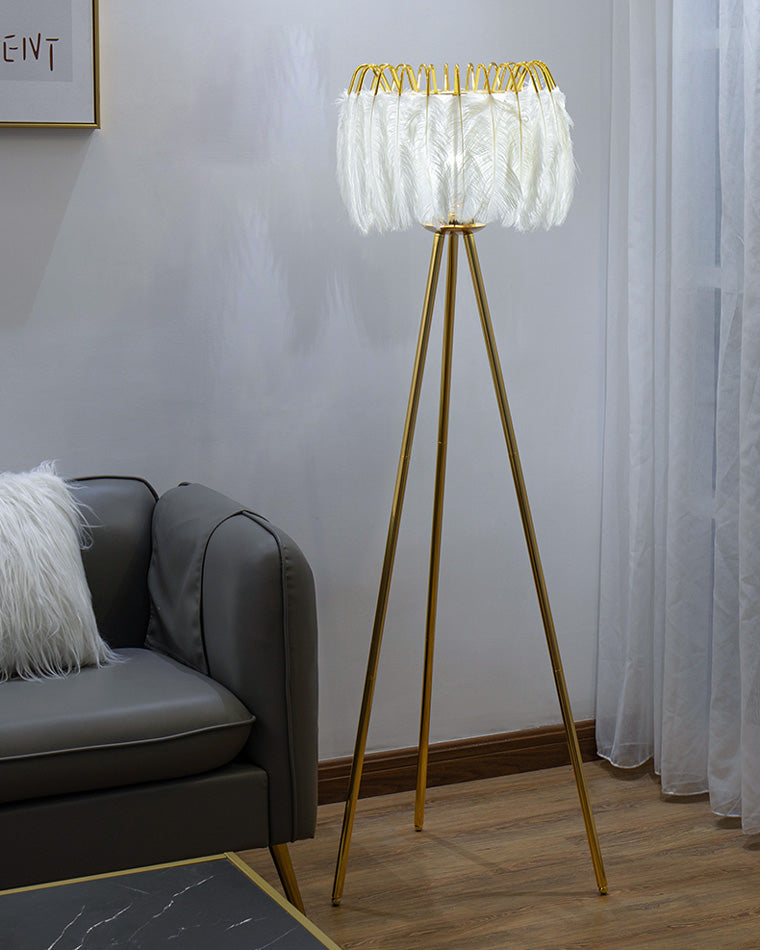 WOW Tripod Feather Floor Lamp-wow7051