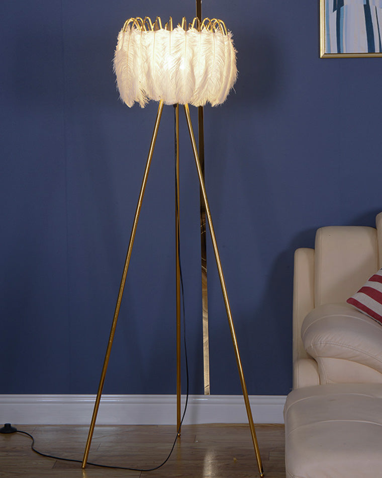 WOW Tripod Feather Floor Lamp-wow7051