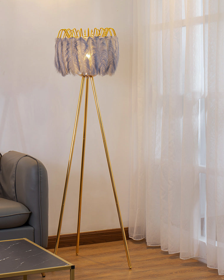 WOW Tripod Feather Floor Lamp-wow7051