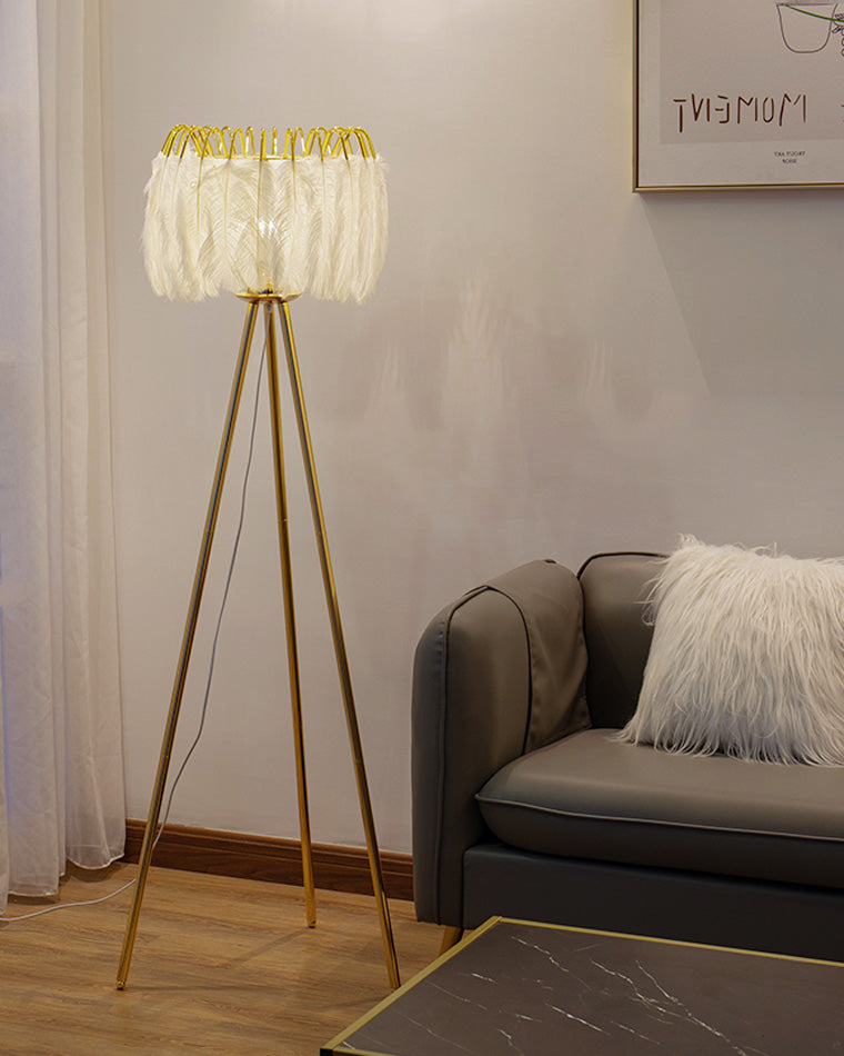 WOW Tripod Feather Floor Lamp-wow7051