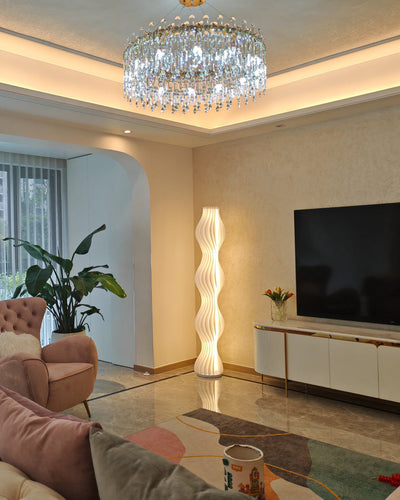WOW Wavy Column Floor Lamp with Hue Dimmer-wow7074
