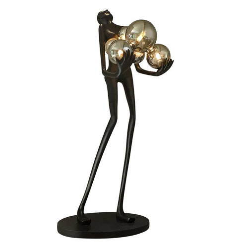 WOW Sculptural Glass Globe Floor Lamp-wow7083