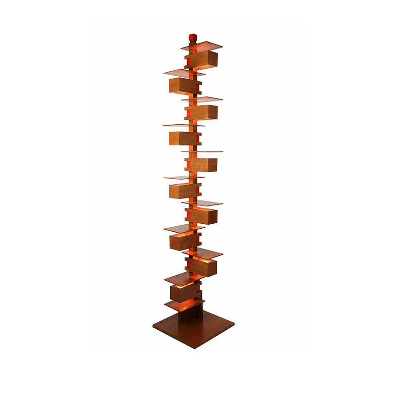 WOW Column Walnut Floor Lamp-wow7110