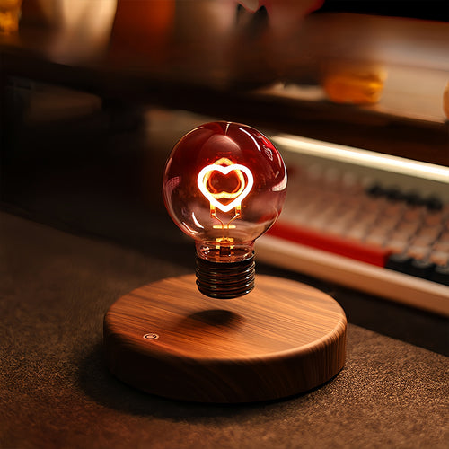Magnetic Levitation Heart Bulb Night Light