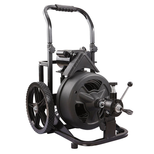 XtremepowerUS 45078 45078 Drain Snake Commercial w/Attachments 100' Electric Sewer