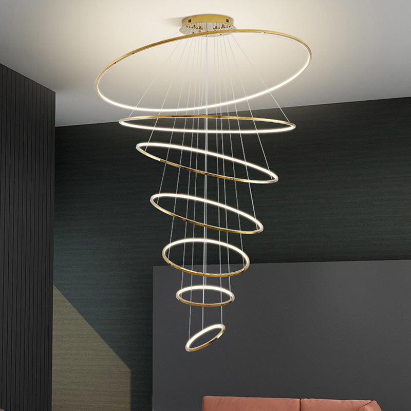 WOW Large Tiered Ring Foyer Chandelier-WOW2160