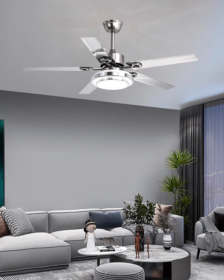 WOW Slimline Stainless Steel Ceiling Fan Lamp-wow5112
