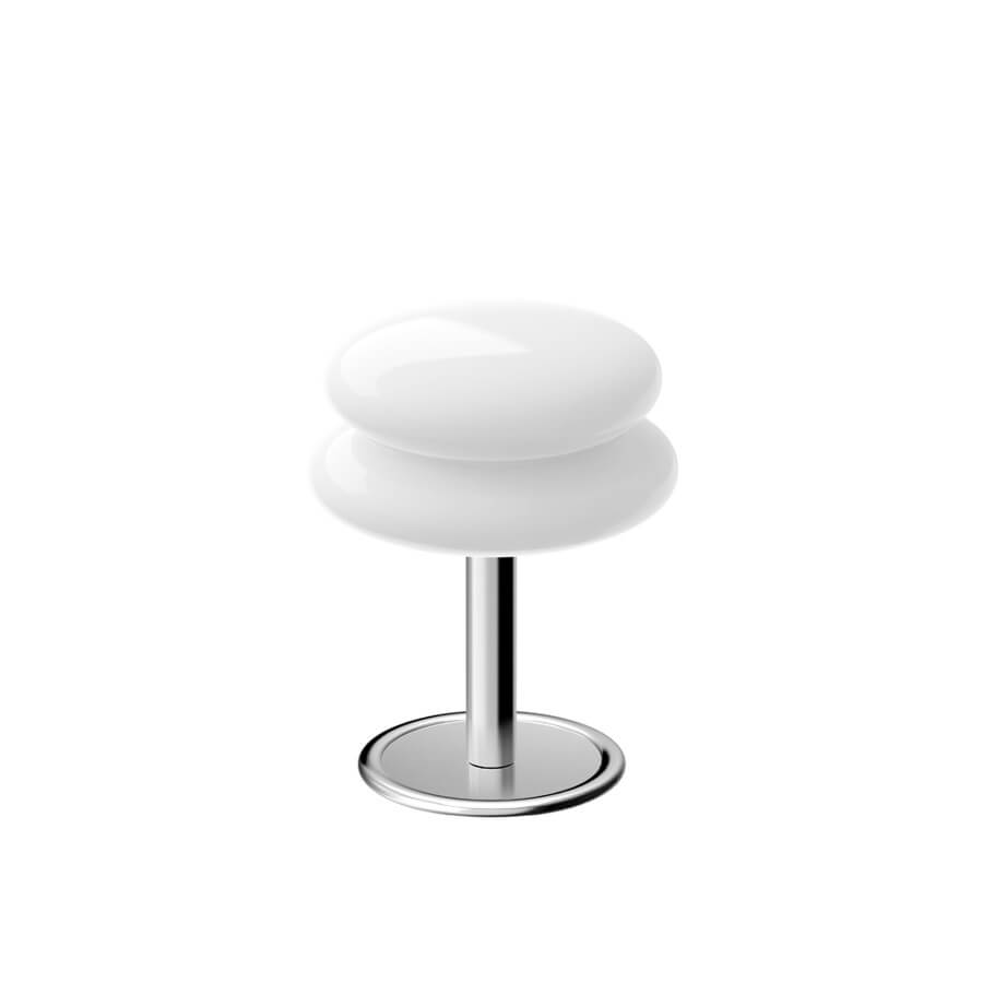 LED Cream Glass Table Lamp