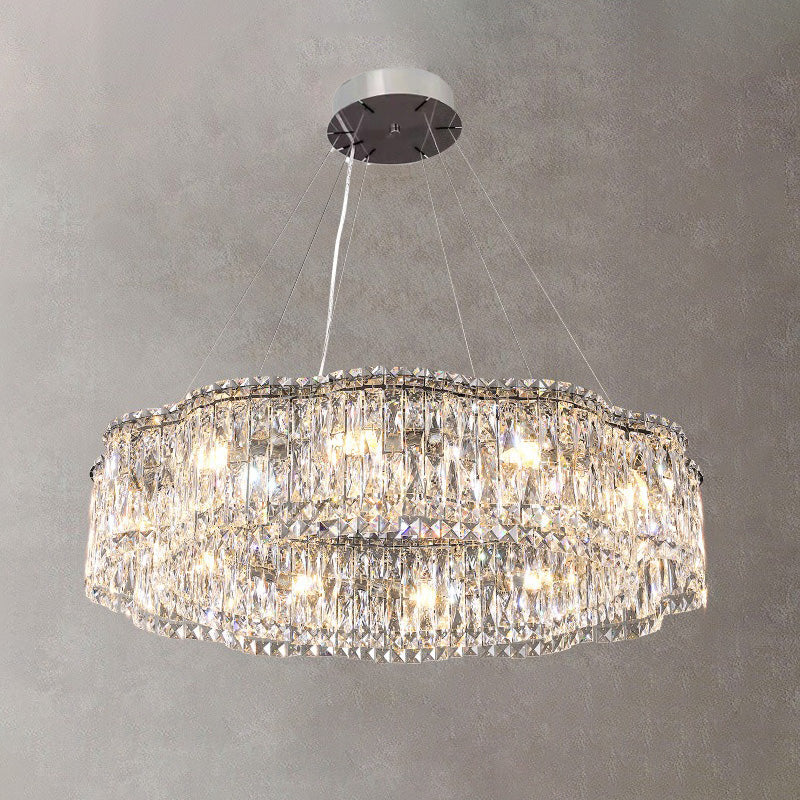 WOW Flower Chrome Crystal Chandelier-wow2405