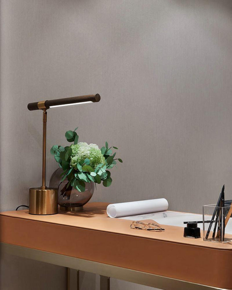 WOW Walnut-lookalike Cantilever Table Lamp-wow8010