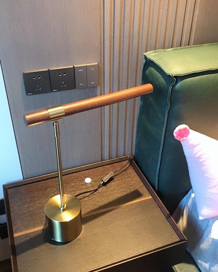 WOW Walnut-lookalike Cantilever Table Lamp-wow8010