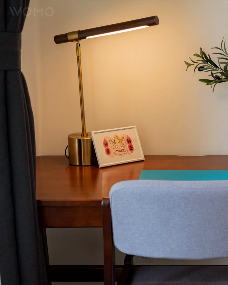 WOW Walnut-lookalike Cantilever Table Lamp-wow8010