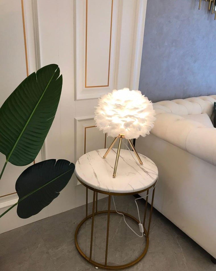 WOW Feather Tripod Table Lamp-wow8014