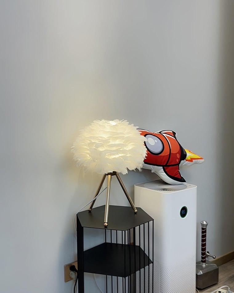 WOW Feather Tripod Table Lamp-wow8014