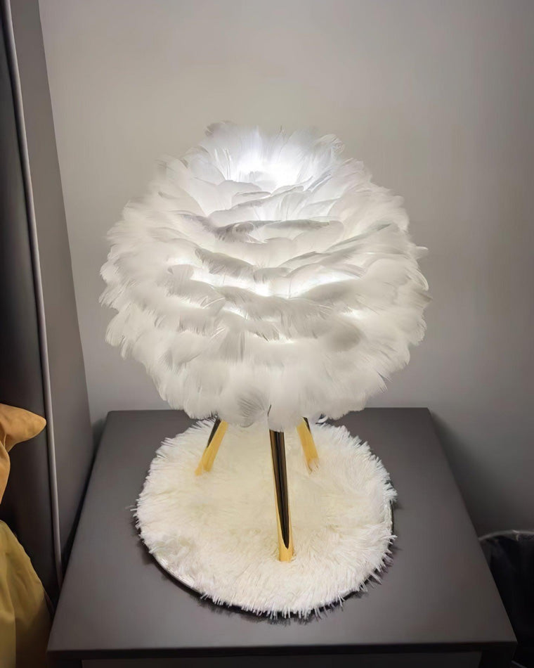 WOW Feather Tripod Table Lamp-wow8014