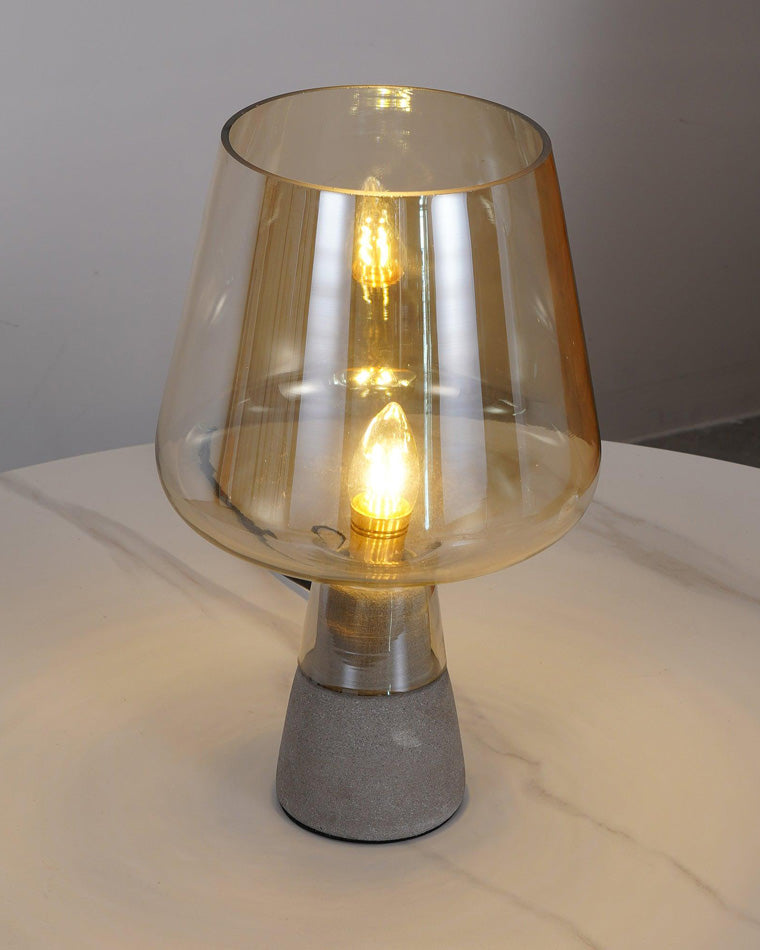 WOW Smoked Glass Table Lamp-wow8018