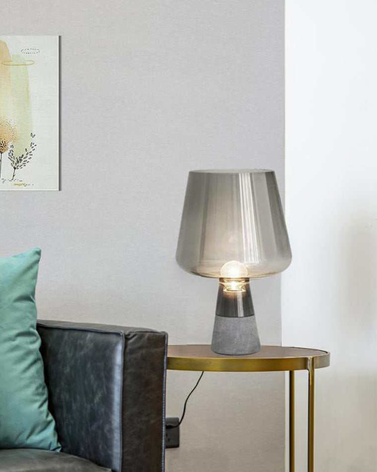 WOW Smoked Glass Table Lamp-wow8018