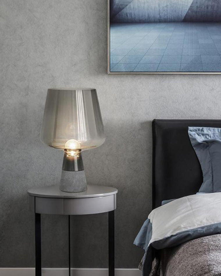 WOW Smoked Glass Table Lamp-wow8018
