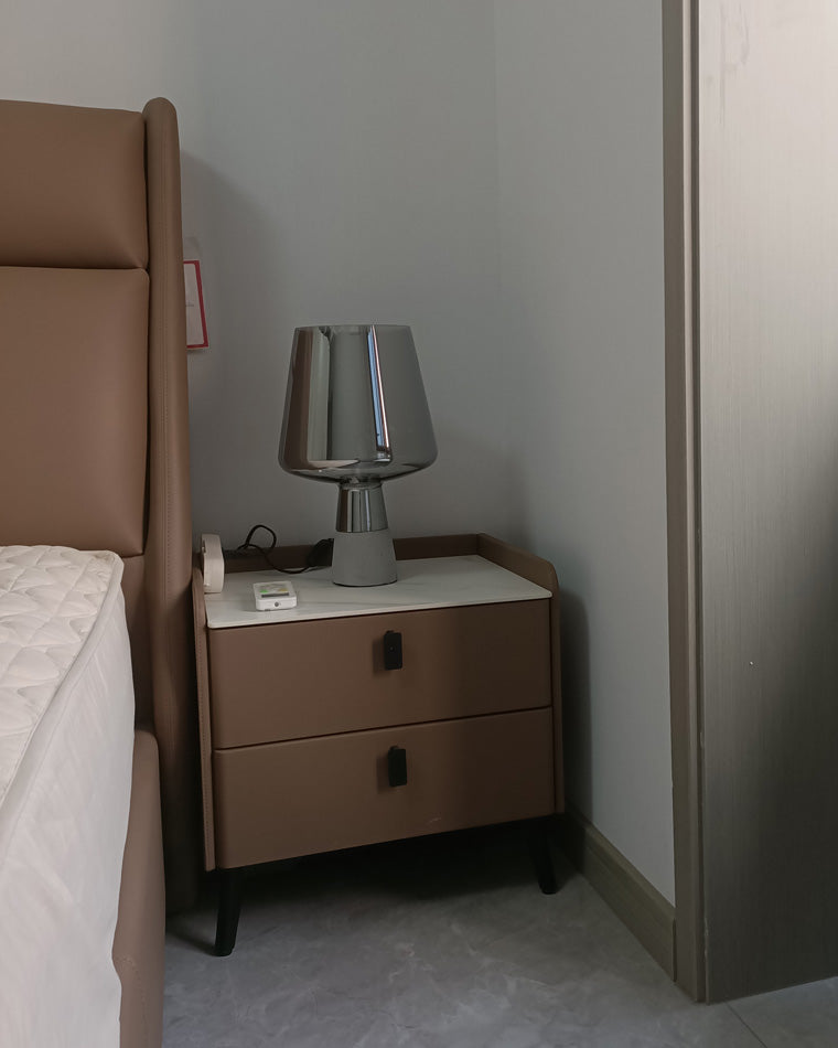 WOW Smoked Glass Table Lamp-wow8018