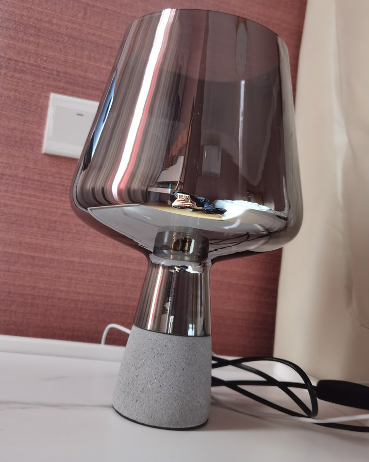 WOW Smoked Glass Table Lamp-wow8018