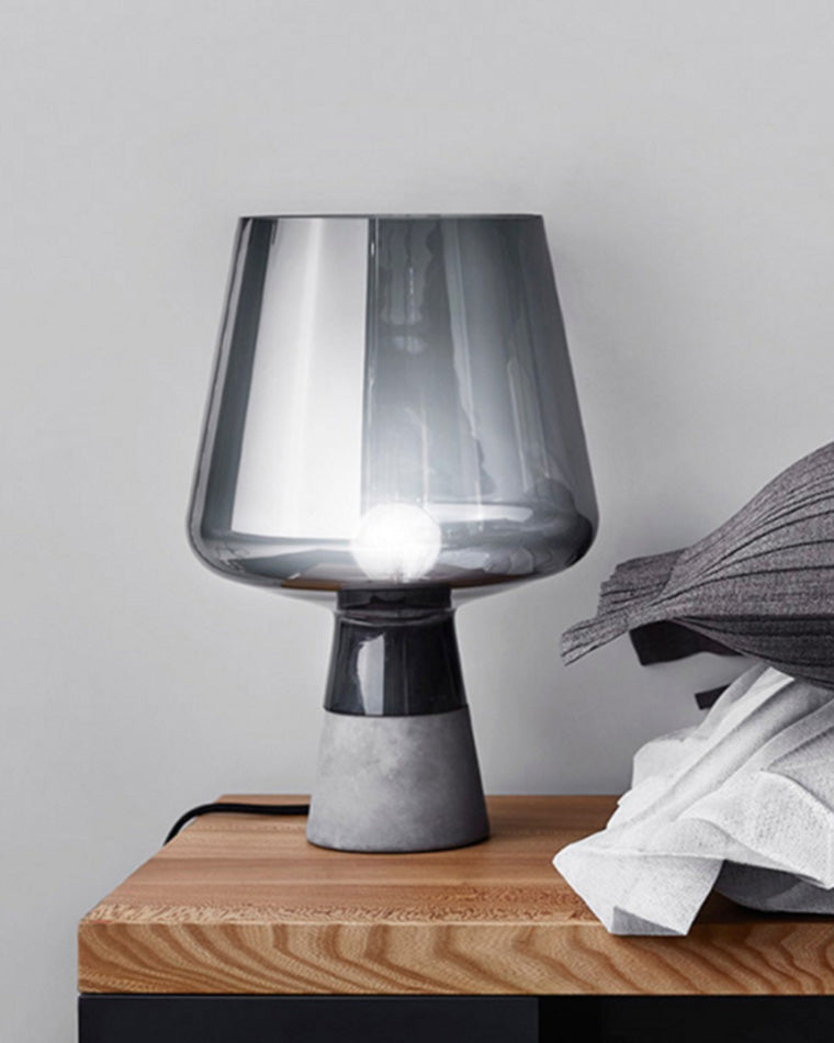 WOW Smoked Glass Table Lamp-wow8018