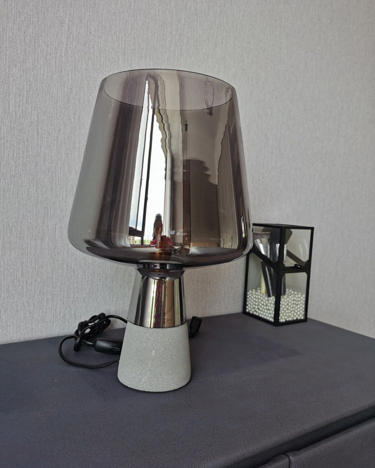 WOW Smoked Glass Table Lamp-wow8018