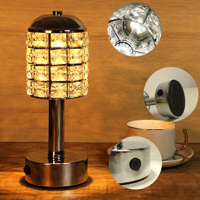 LED Crystal Rechargeable Table Lamp