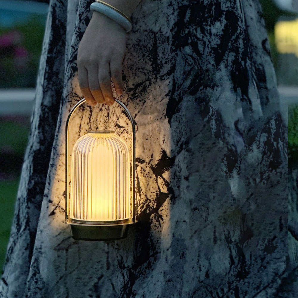 Luxe Art Deco Gold Lantern
