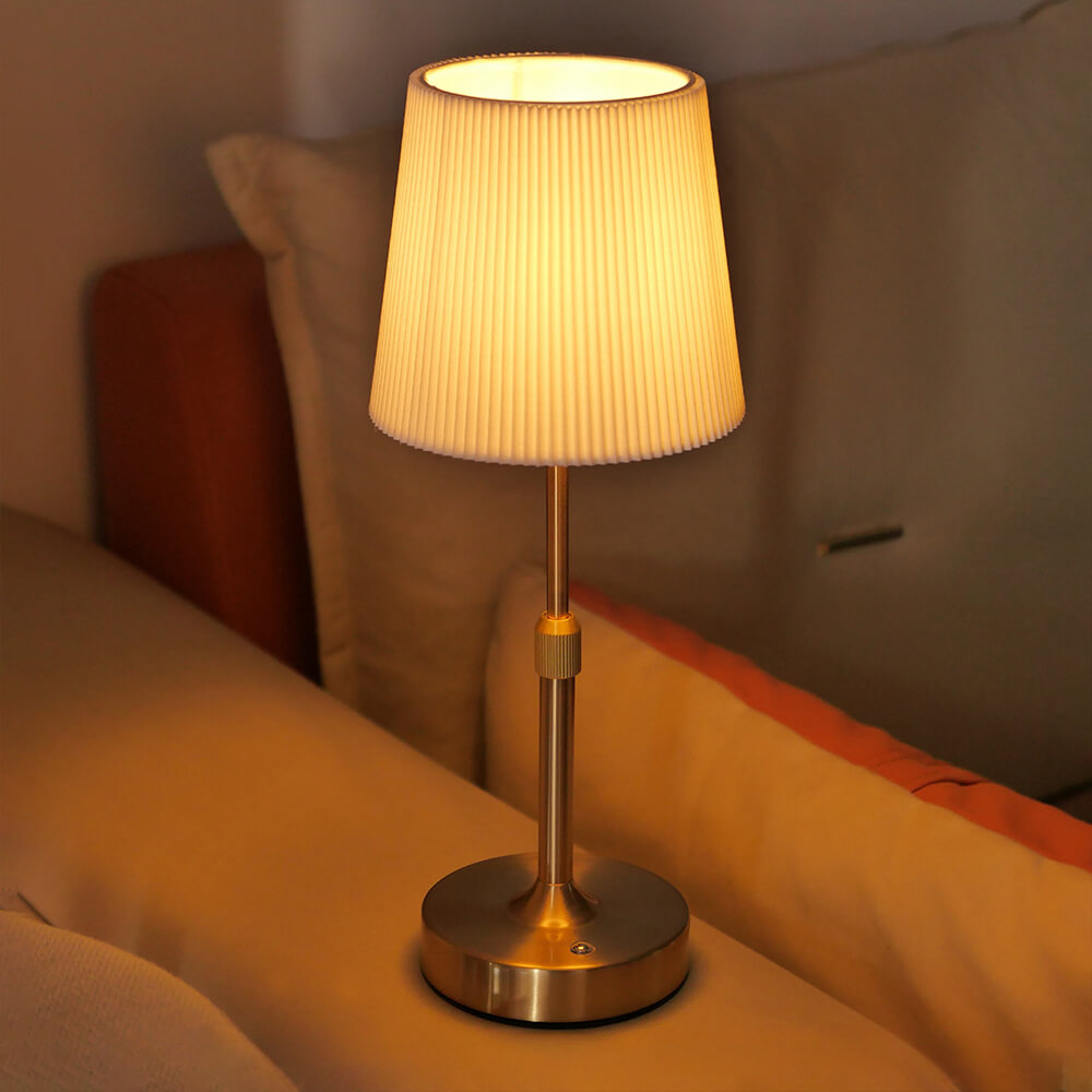 Wireless Retractable Fabric Table Lamp
