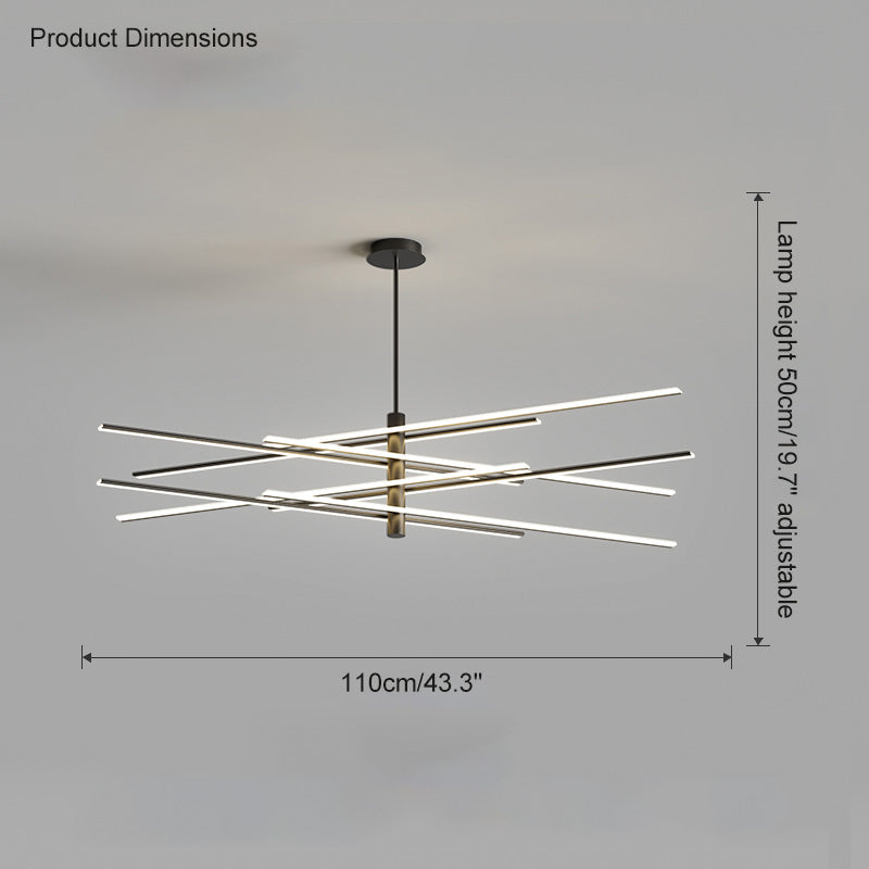 WOW Adjustable Linear Led Chandelier-wow2026