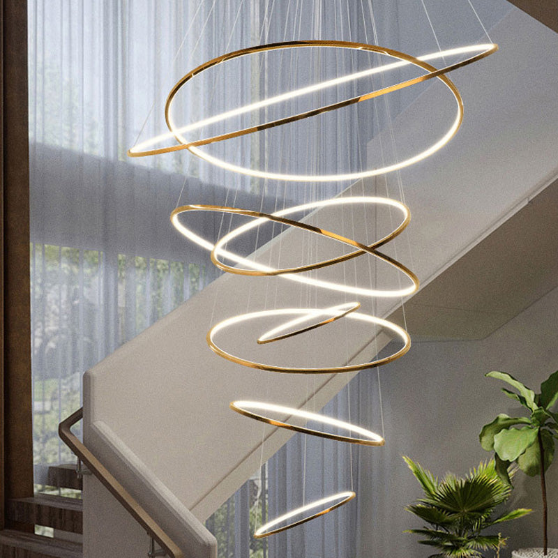 WOW Large Tiered Ring Foyer Chandelier-WOW2160