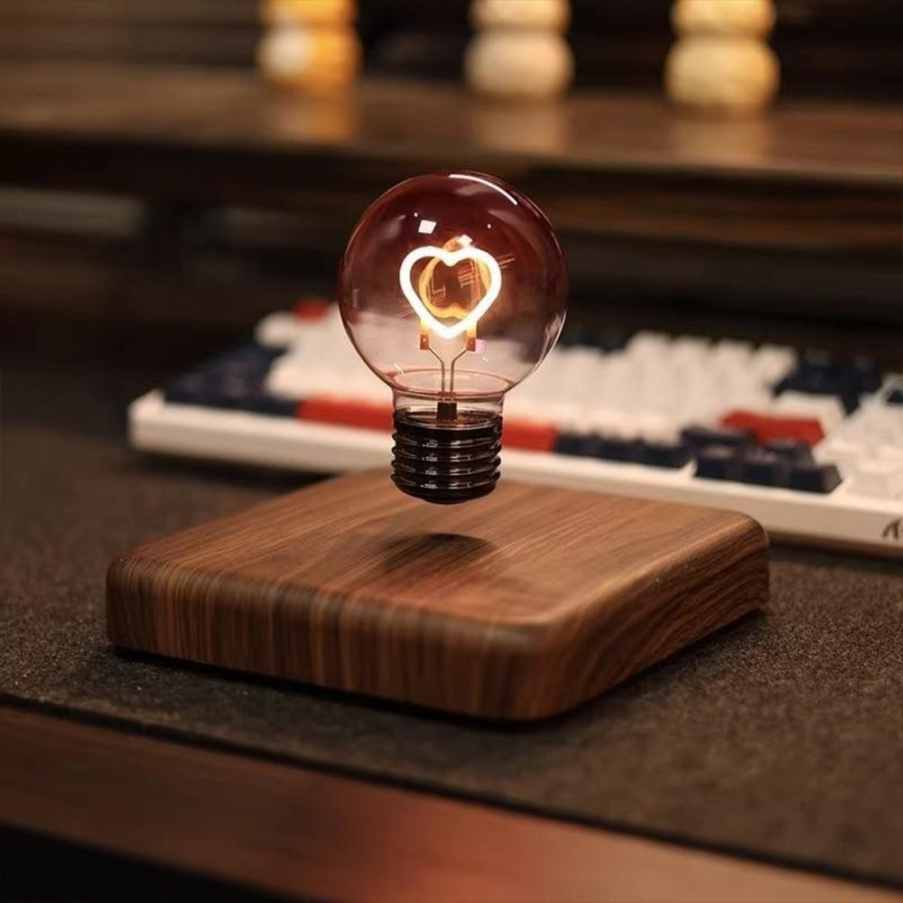 Magnetic Levitation Heart Bulb Night Light