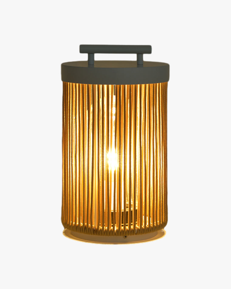 WOW Outdoor Solar Portable Wicker Lantern-wow9020