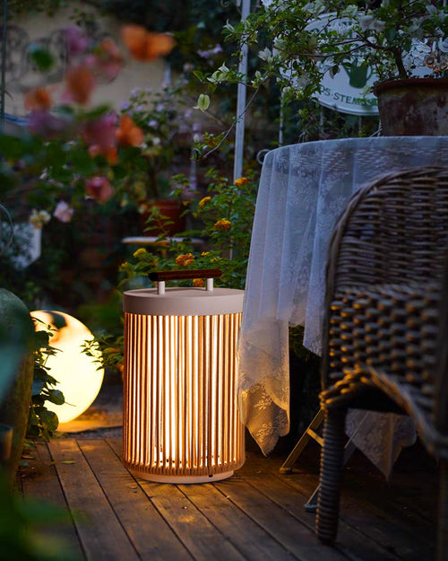 WOW Outdoor Solar Portable Wicker Lantern-wow9020