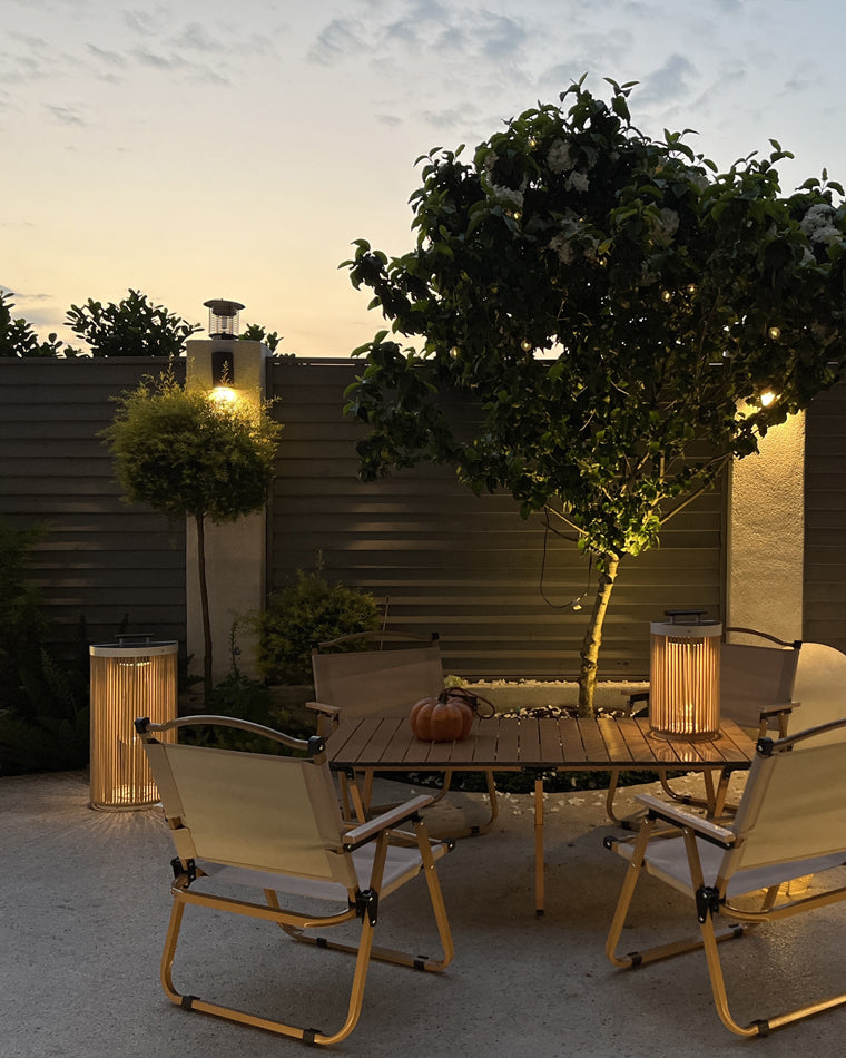 WOW Outdoor Solar Portable Wicker Lantern-wow9020