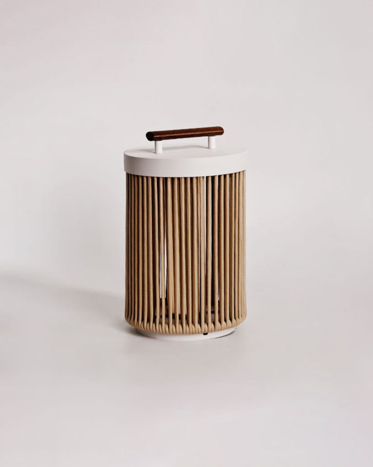 WOW Outdoor Solar Portable Wicker Lantern-wow9020