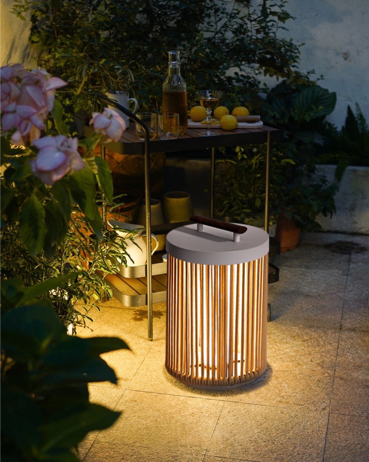 WOW Outdoor Solar Portable Wicker Lantern-wow9020