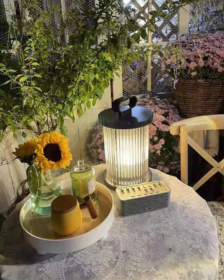 WOW Solar Pleated Glass Lantern-wow9043
