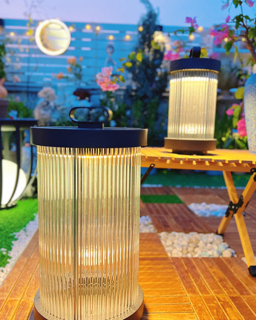 WOW Solar Pleated Glass Lantern-wow9043
