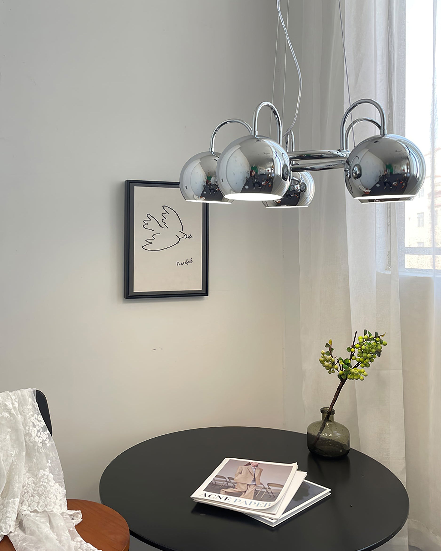 WOW Chrome Globe Chandelier-wow2720