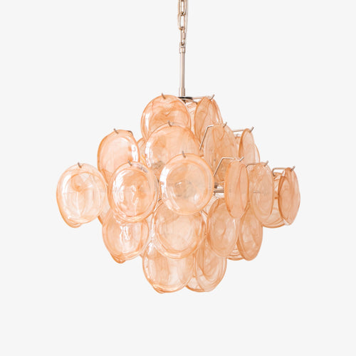 WOW Aurelia Apricot Murano Glass Gorgeous Chandelier-WOW5231