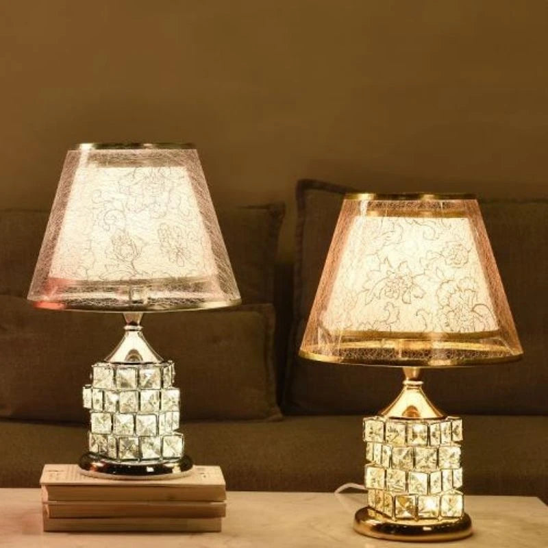 European Rubik's Cube Crystal Table Lamp