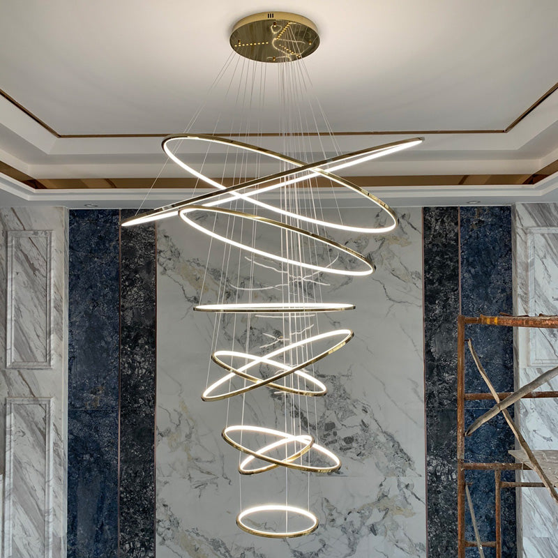 WOW Large Tiered Ring Foyer Chandelier-WOW2160