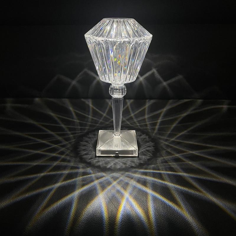 Crystal Diamond Rhombus Table Lamp