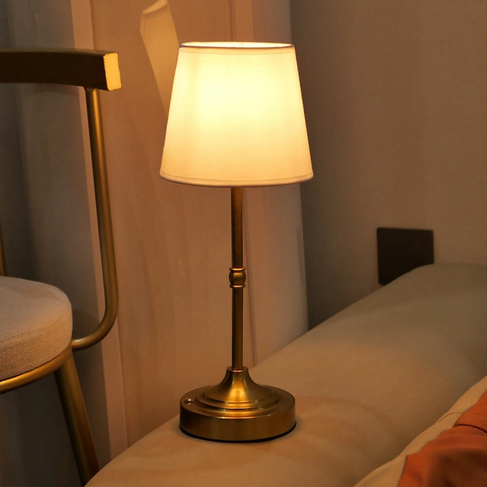 Retro Wireless Fabric Table Lamp