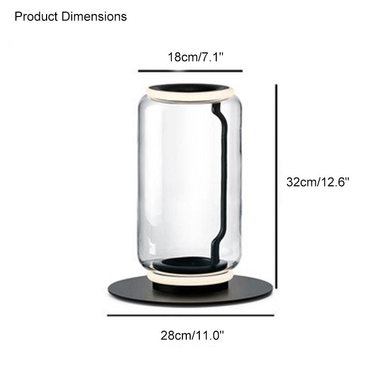 WOW Glass Column Torchiere Floor Lamp-wow7018