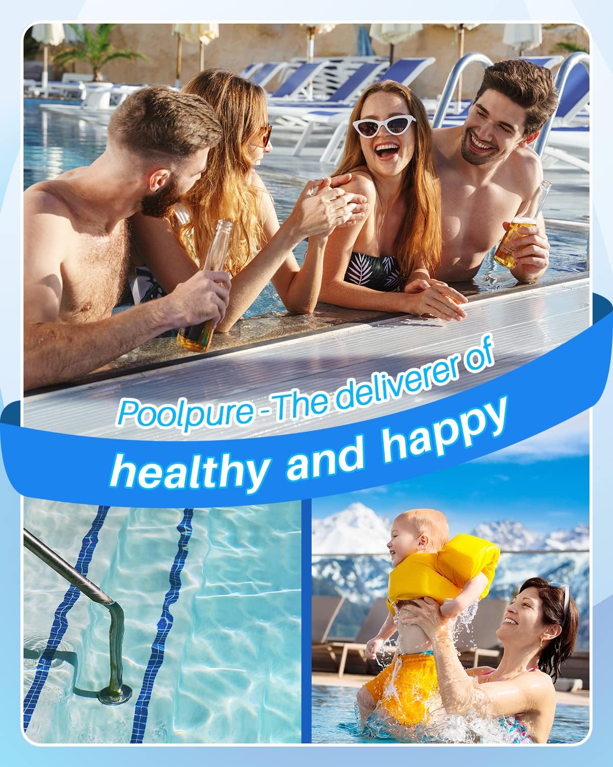 POOLPURE PLFPCC130 Pool Filter Replaces Pentair CCP520, R173578, PCC130, Ultral-A7, Unicel C-7472, Filbur FC-1978, FC-6475, Pentair Clean and Clear Plus 520, 817-0131, 178585, L x OD: 32 1/16
