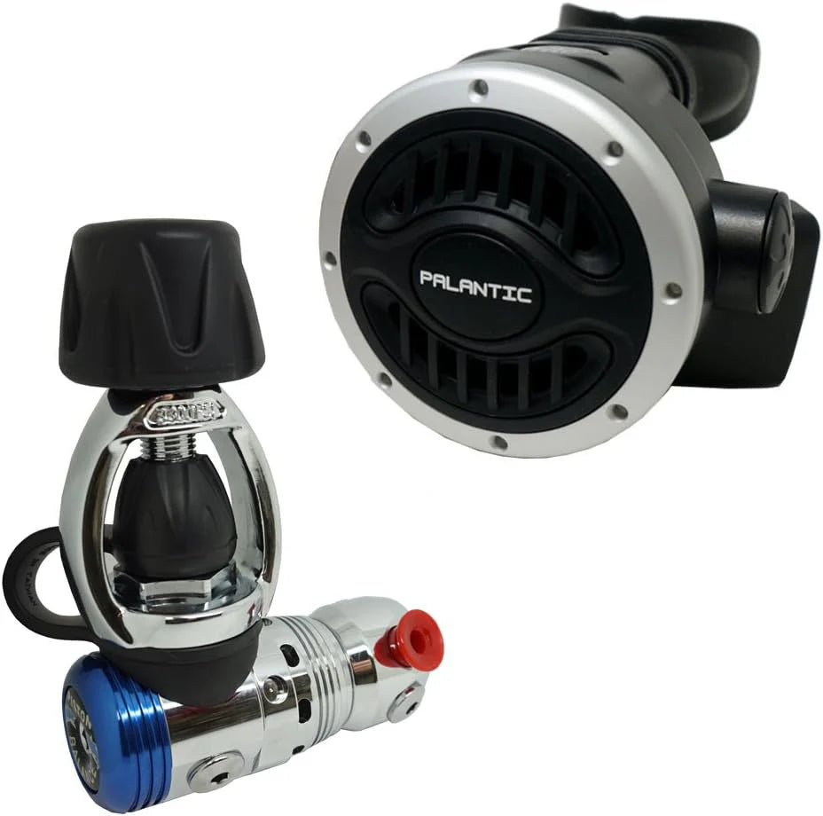 Yoke Regulator & Octopus Combo for Scuba Diving | High-Performance Over-Balanced Regulator, Silicone Mouthpiece, 27